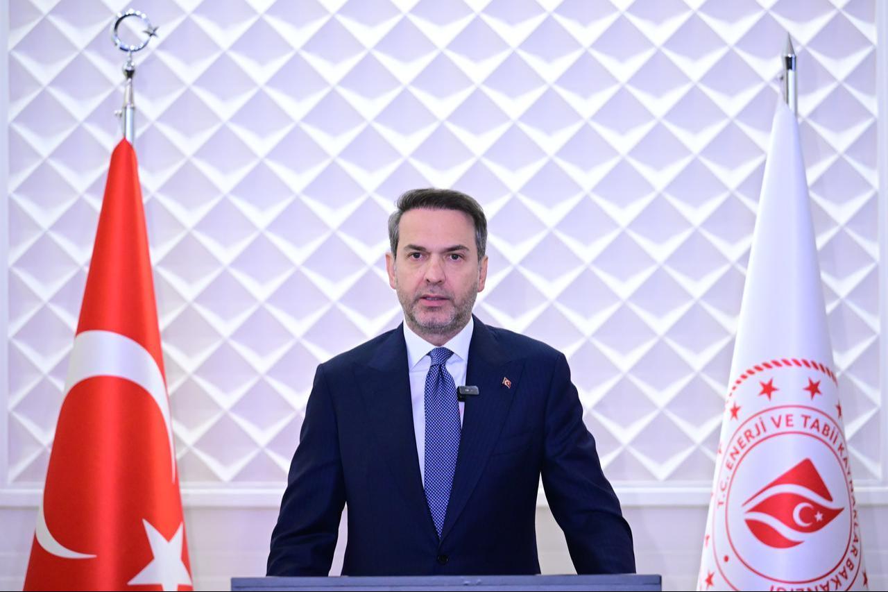 Energy Minister Alparslan Bayraktar delivers remarks in Istanbul, Türkiye, December 9, 2025. (AA Photo)