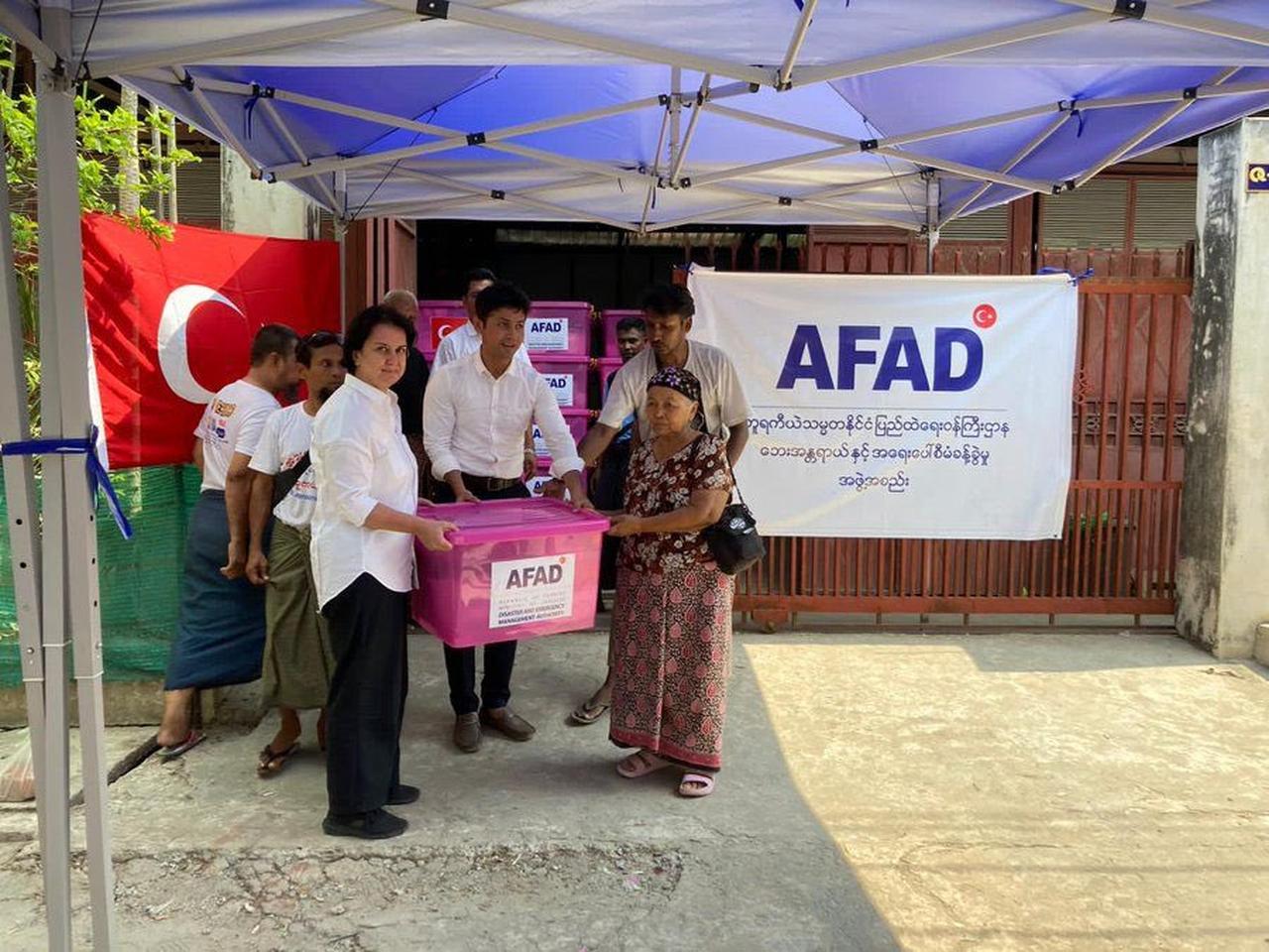 Türkiye says it has sent relief supplies to those affected by the 7.7-magnitude earthquake in Myanmar, May 11, 2025. (AA Photo)