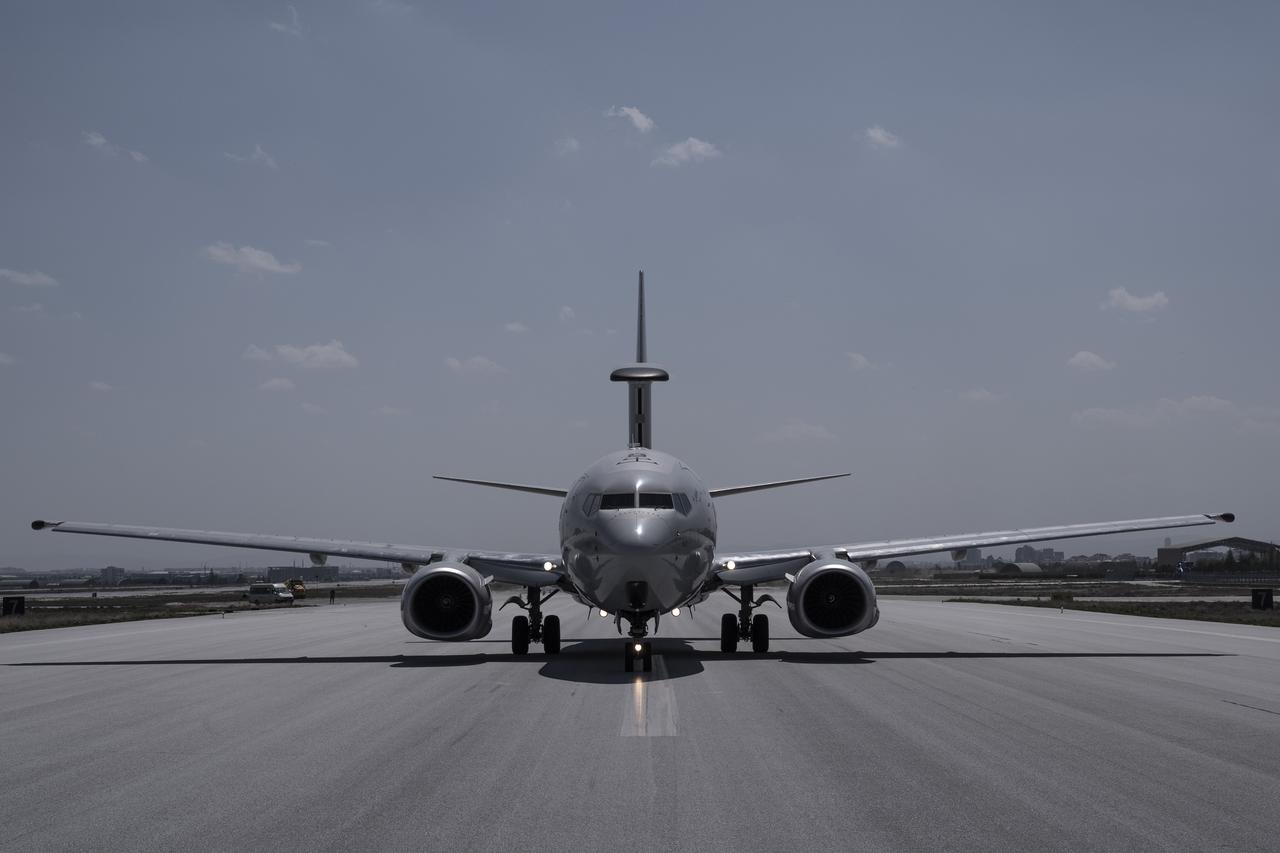 Turkish Air Forces Airborne Warning Control (AWACS) aircraft in Konya, Türkiye on 11 May, 2025. (AA Photo)