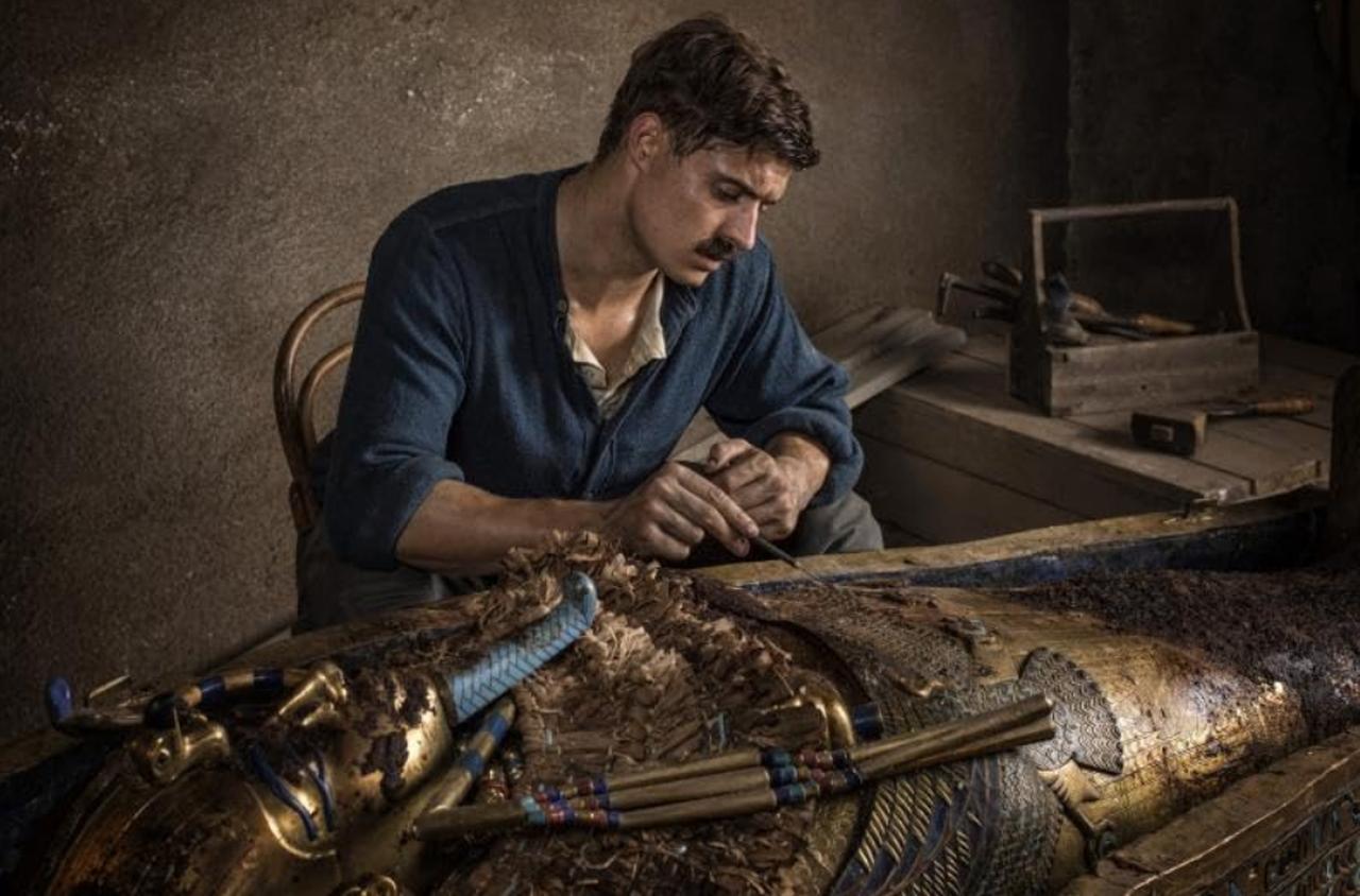Max Irons, as Howard Carter in Tutankhamun TV Series, 2016. (Photo via ITV)