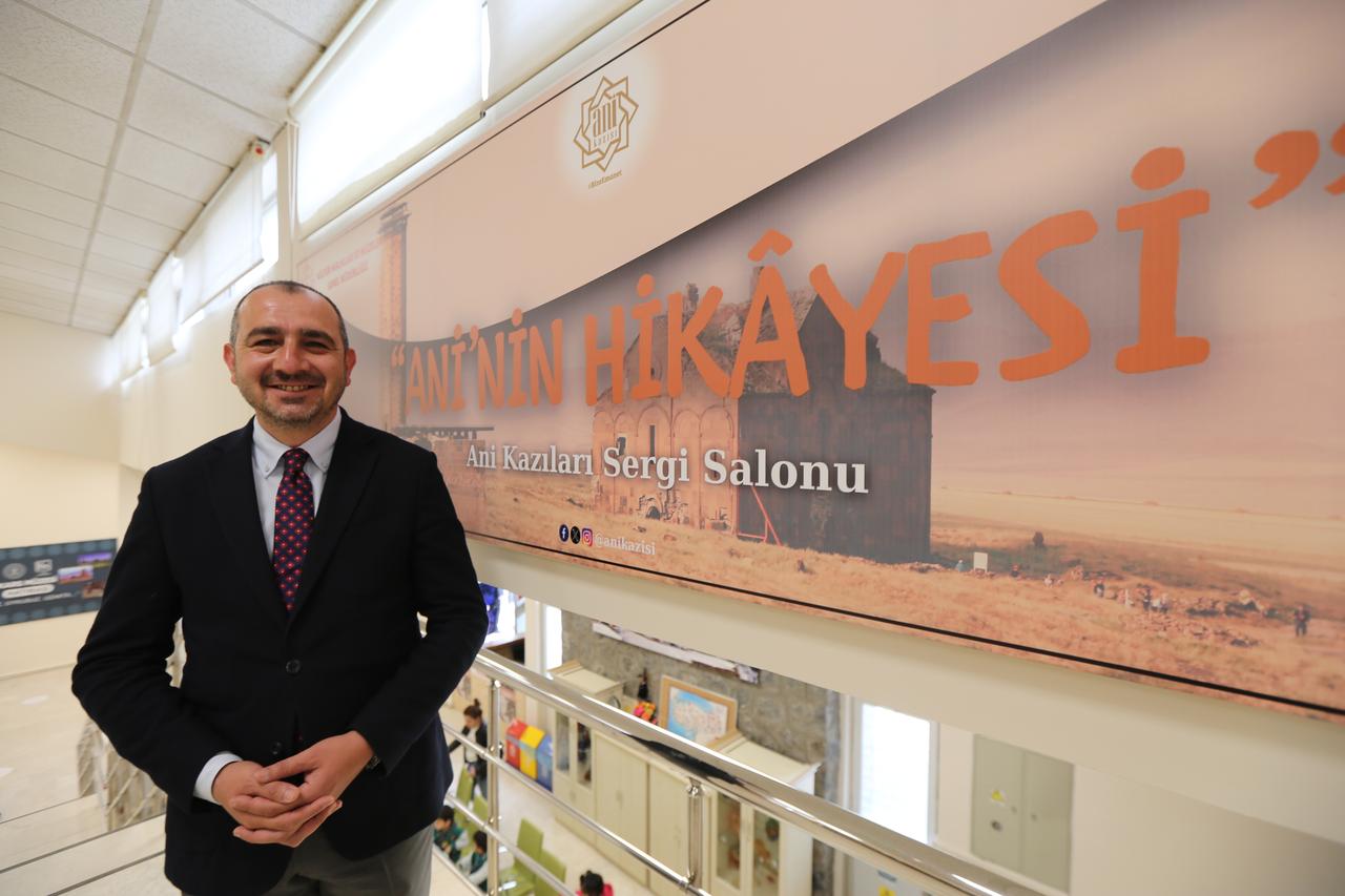 Assoc. Professor Muhammet Arslan, Head of the Ani Excavation Team, May 12, 2025. (AA Photo)