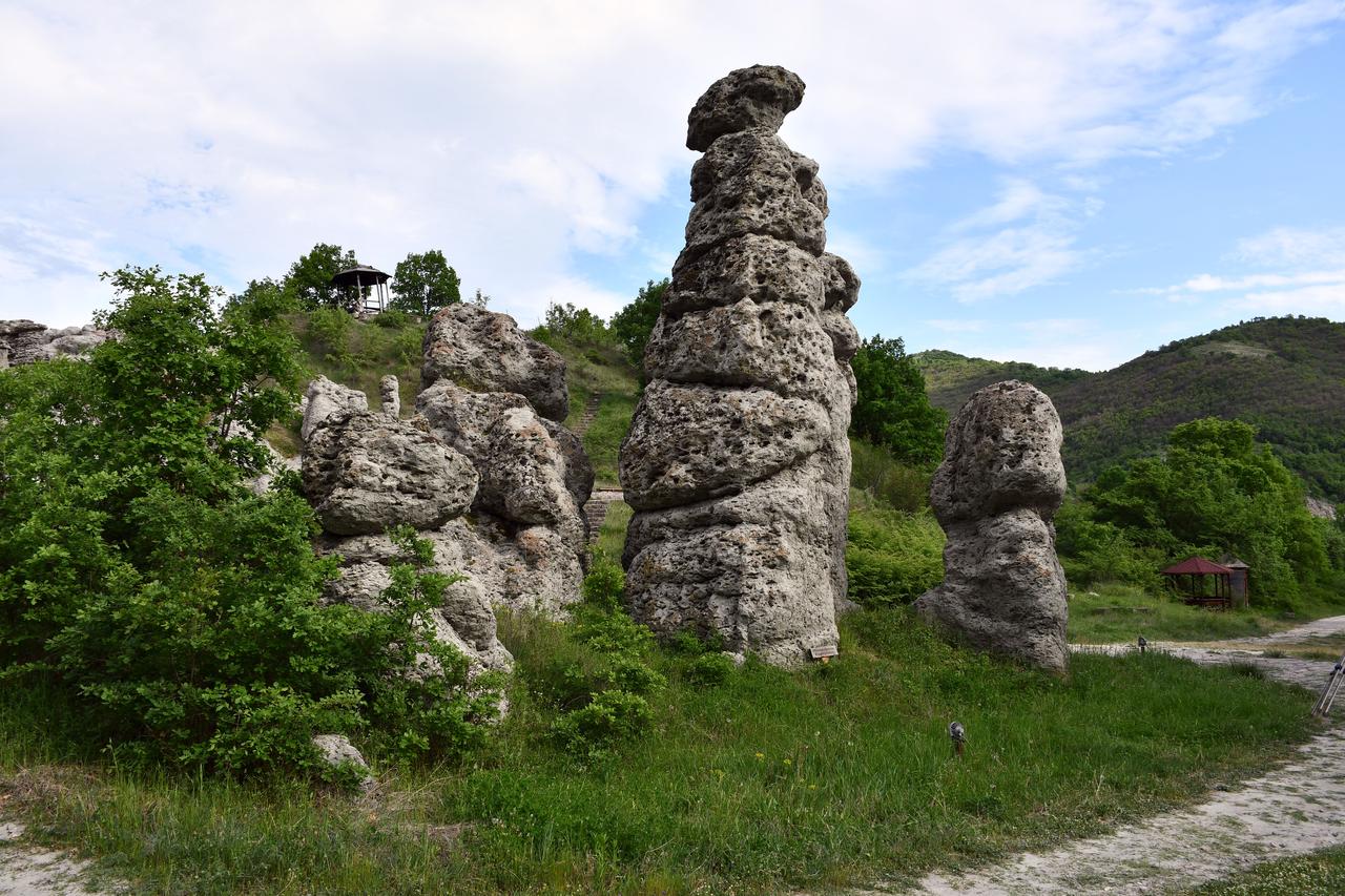 A view of "The Petrified Wedding", rock formations located in the village of Kuklitsa in Kratova Municipality, North Macedonia, May 9, 2025. (AA Photo)