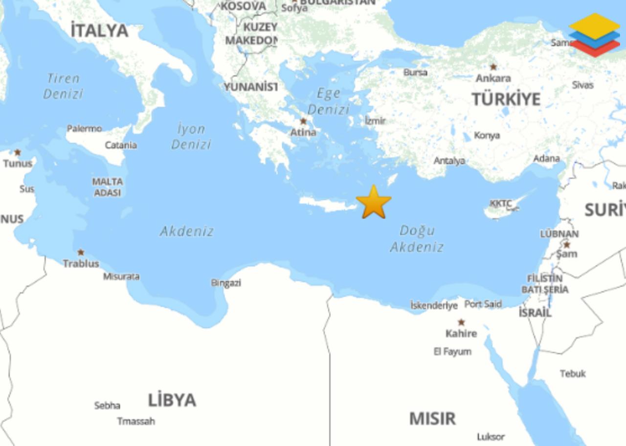 The epicenter of the 6.0 magnitude tremor that took place on May 14, 2025. (Source: AFAD)