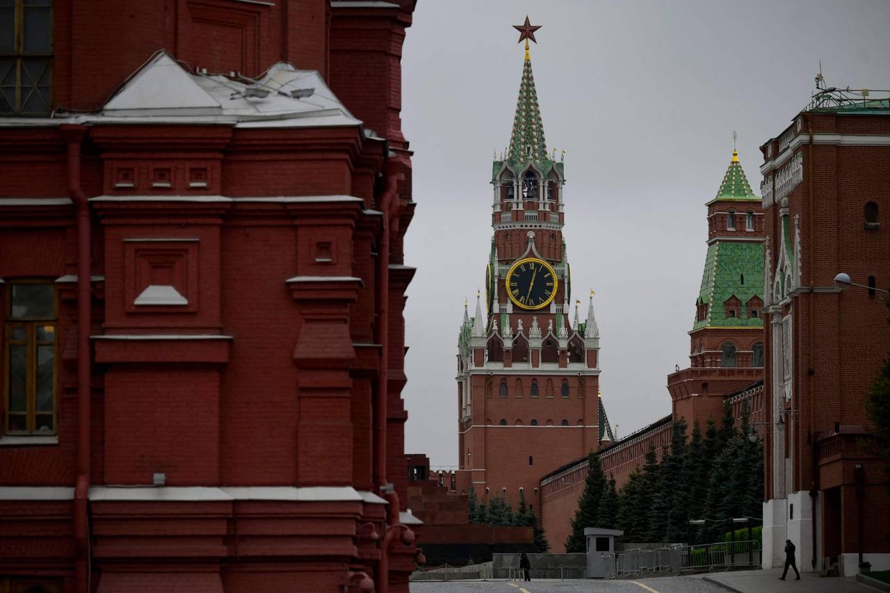 A view of the Kremlins Spasskaya tower in central Moscow on September 28, 2022. (AFP Photo)