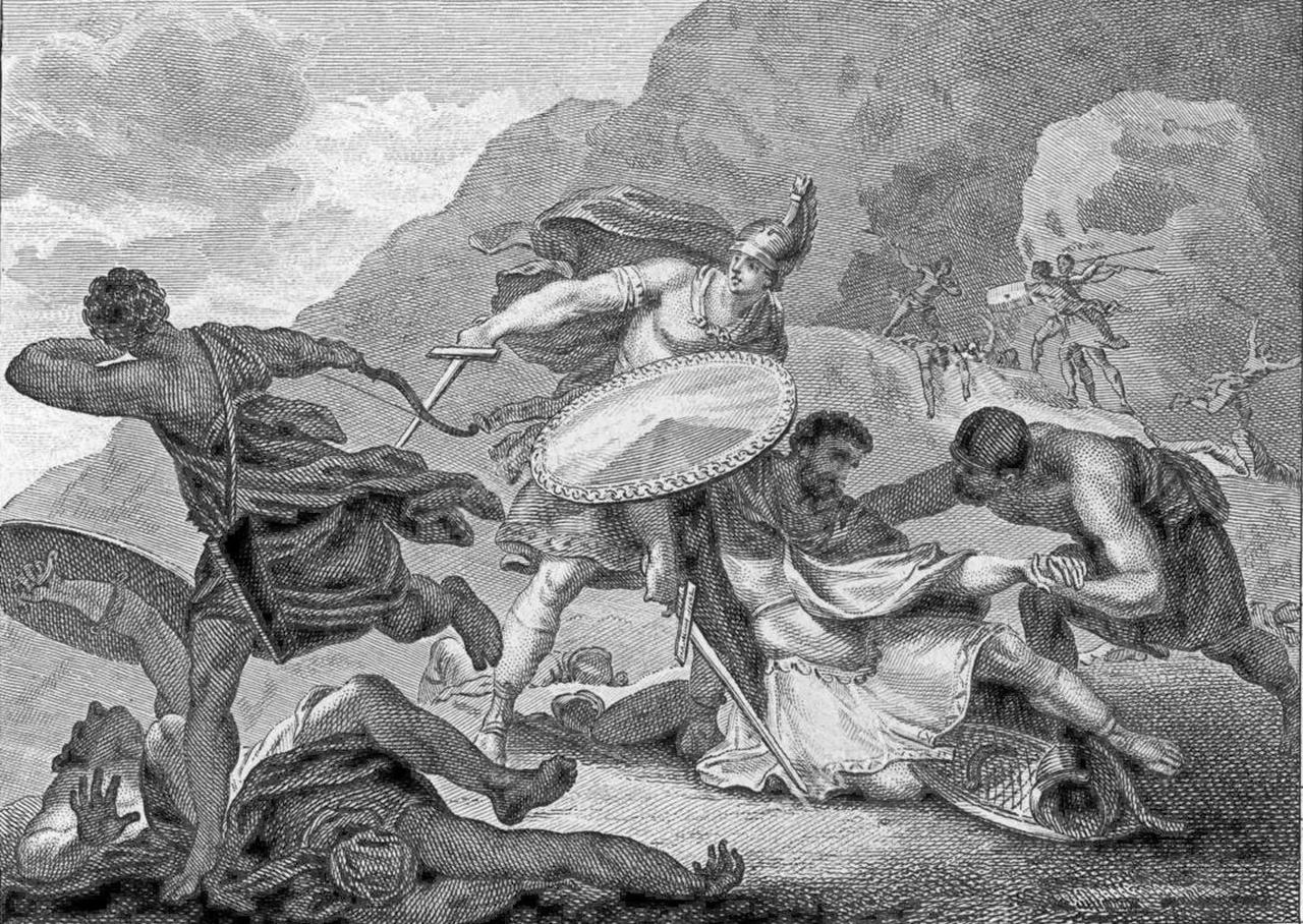 Defeat of Scipio at the Ticino, after the founding of Rome, 218 B.C. (Photo via Wikimedia)