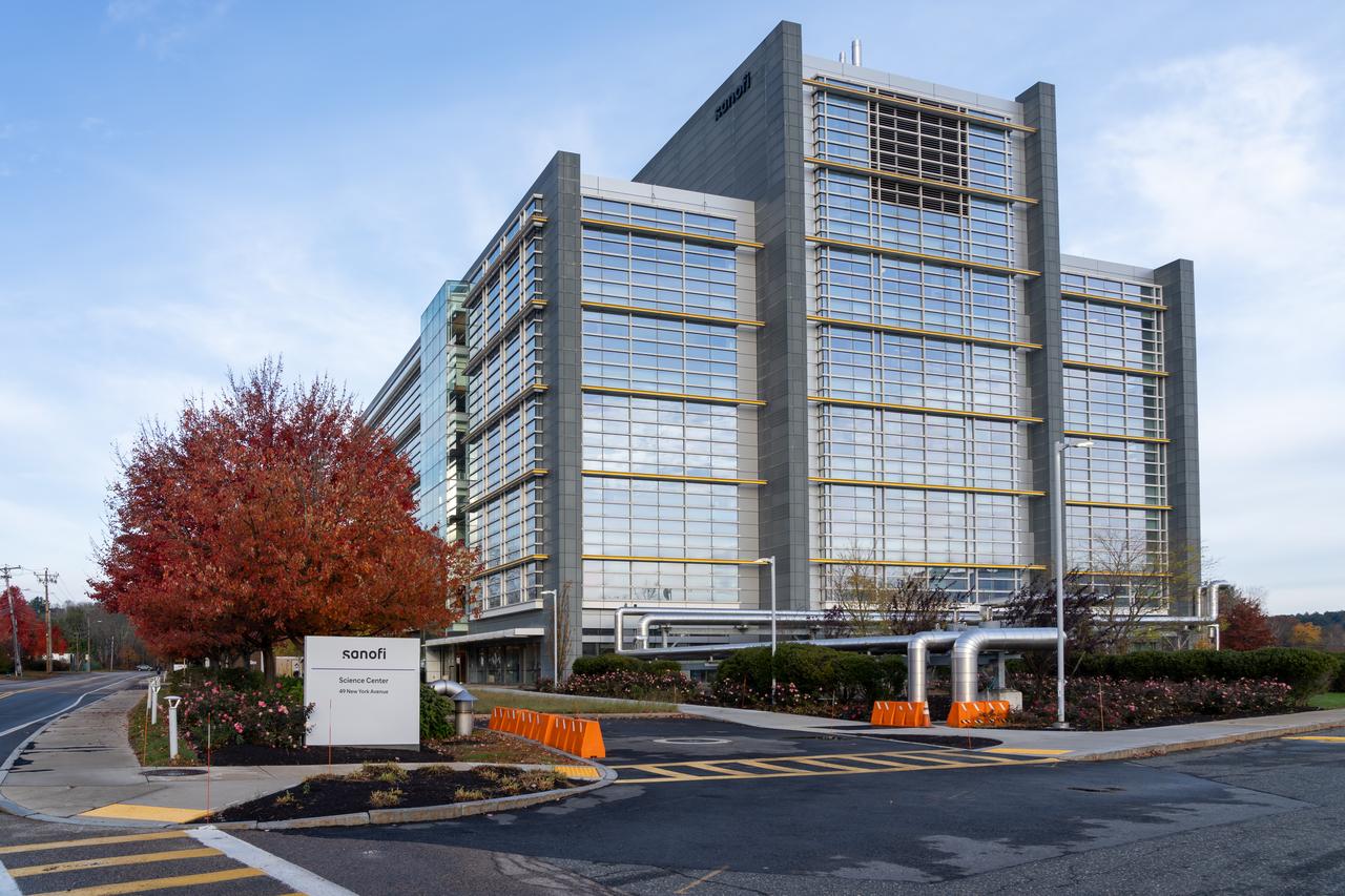 Sanofi’s U.S. Science Center located on New York Avenue in Framingham, Massachusetts, on November 10, 2023. (Adobe Stock Photo)
