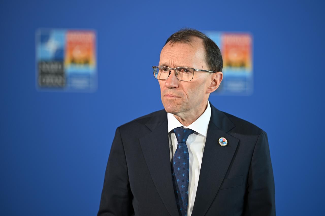 Norwegian Foreign Minister, Espen Barth Eide speaks to press during the NATO Foreign Ministers' Informal Meeting held at the NEST Congress Center in Belek, Antalya, Turkiye on May 15, 2025. (AA Photo)