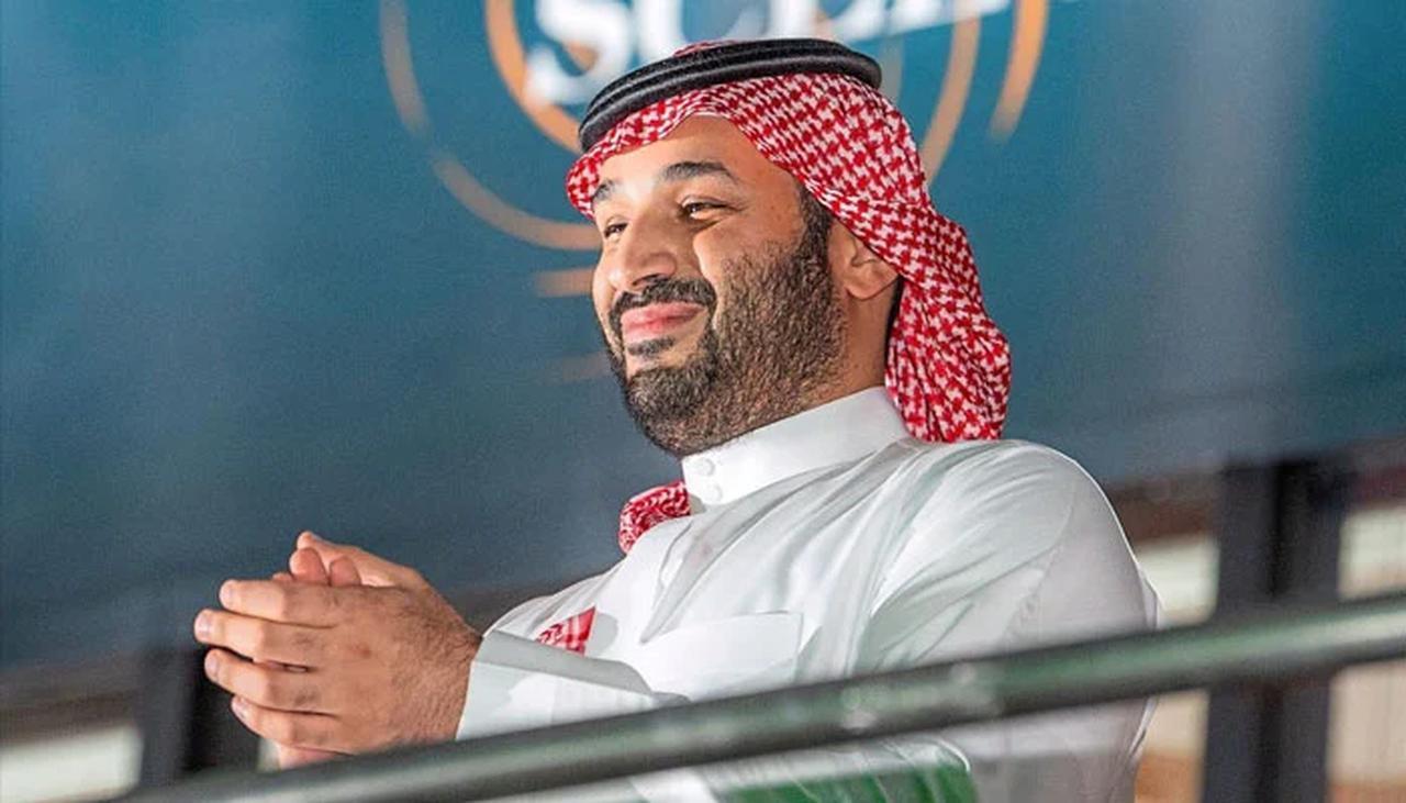 Saudi Prince Mohammed Bin Salman gestures during a sports event. (AFP Photo)