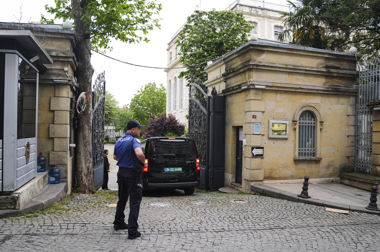 ISTANBUL, TURKIYE - MAY 16: Delegations arrive at the Consulate General of Iran ahead of nuclear talks between Iran and European countries in Istanbul, Turkiye on May 16, 2025. ( Beyza Cömert - Anadolu Agency )