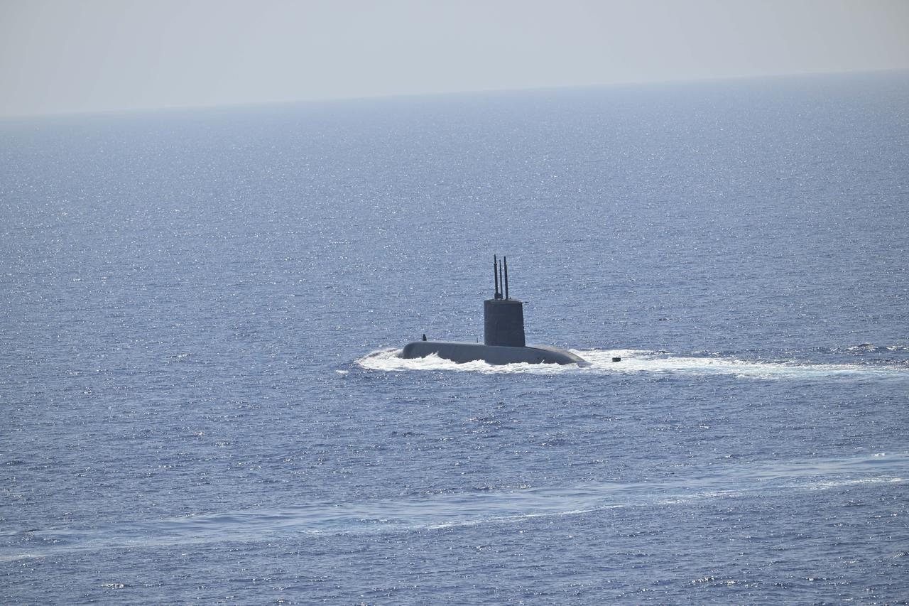 ANTALYA, TURKIYE - MAY 14: The Distinguished Observer Day activities of the DEN?ZKURDU-II/2025 Exercise, conducted by the Turkish Naval Forces Command in the Black Sea, the Sea of Marmara, the Aegean Sea, and the Eastern Mediterranean, in Antalya, Turkiye on May 14, 2025. The exercise, carried out across these regions, involves 120 ships, 85 air assets, one SAT (Underwater Attack) and two SAS (Underwater Defense) teams, as well as units from the Land Forces, Air Force, Gendarmerie, Coast Guard Command, and various public institutions.   ( ?smail Kaplan - Anadolu Agency )