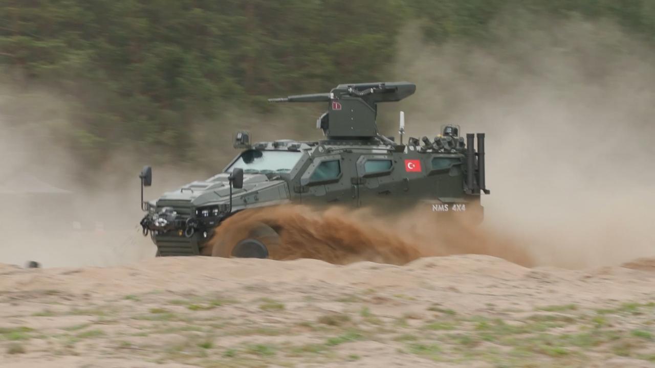 Turkish NMS 4x4 showcases next-gen firepower at Lithuania’s Live Firing Show 2025