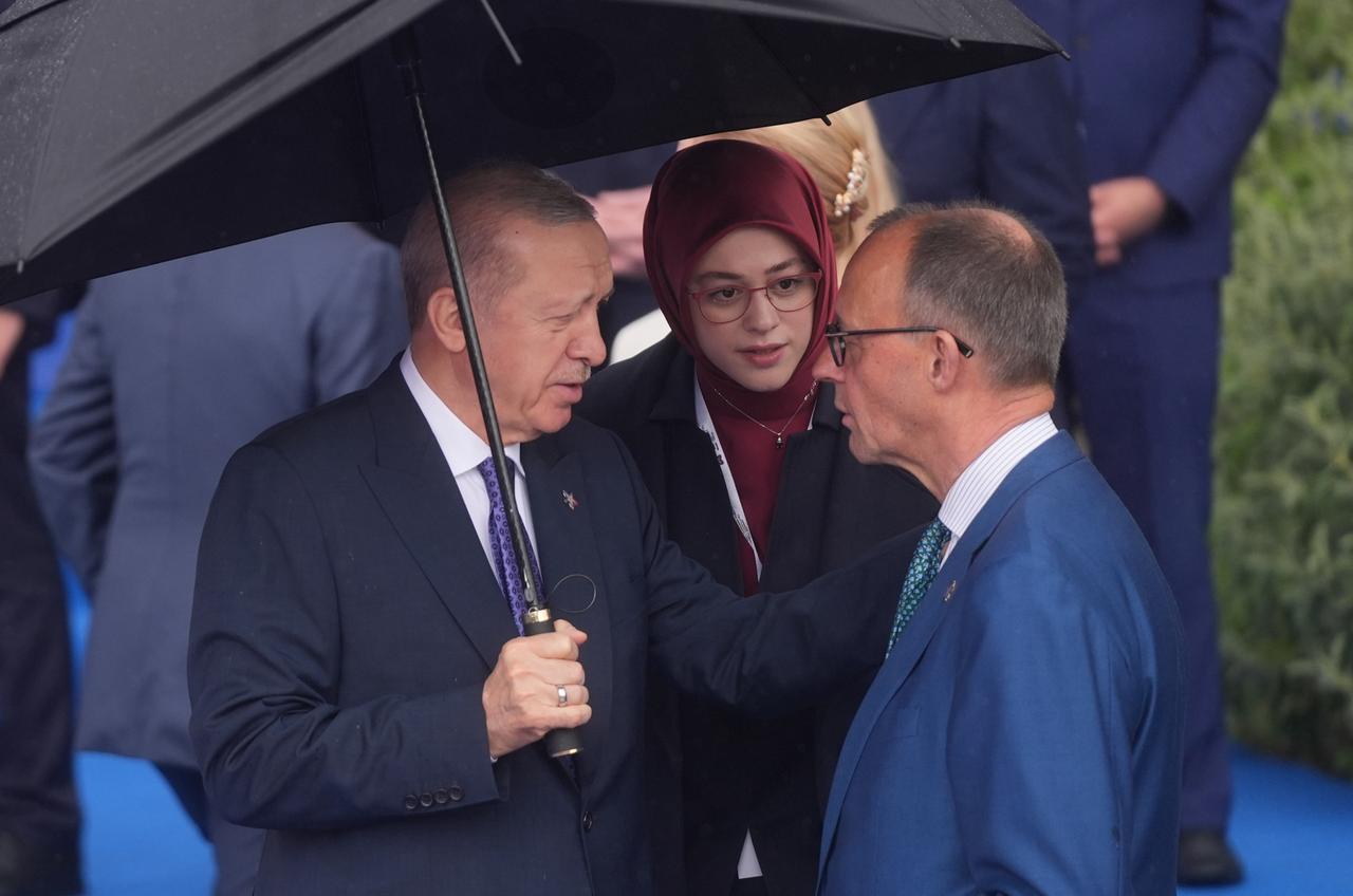 TIRANA, ALBANIA - MAY 16: Turkish President Recep Tayyip Erdogan attends the opening ceremony of the 6th Summit of the European Political Community in Tirana, Albania on May 16, 2025. ( Erçin Ertürk - Anadolu Agency )