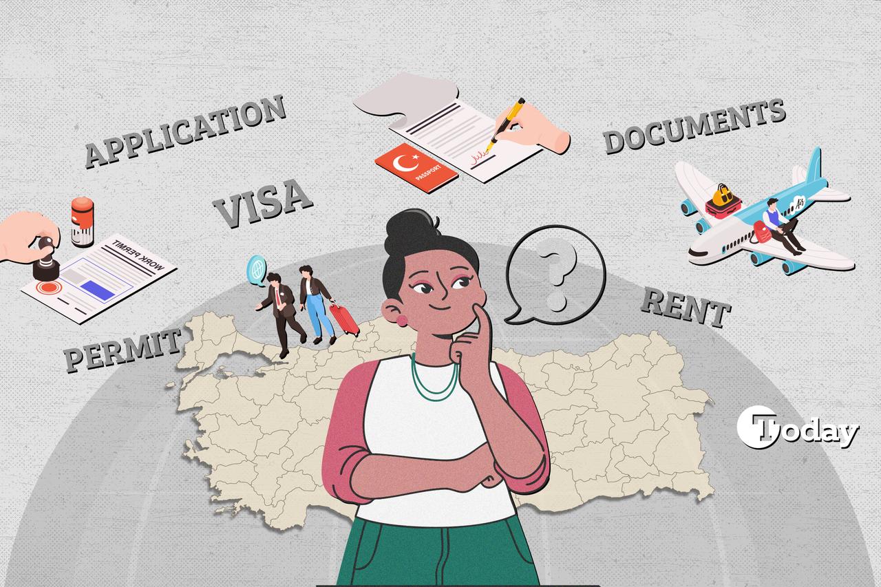 Applying for family residence permit in Türkiye is daunting process for many. (Collage prepared by Türkiye Today team)
