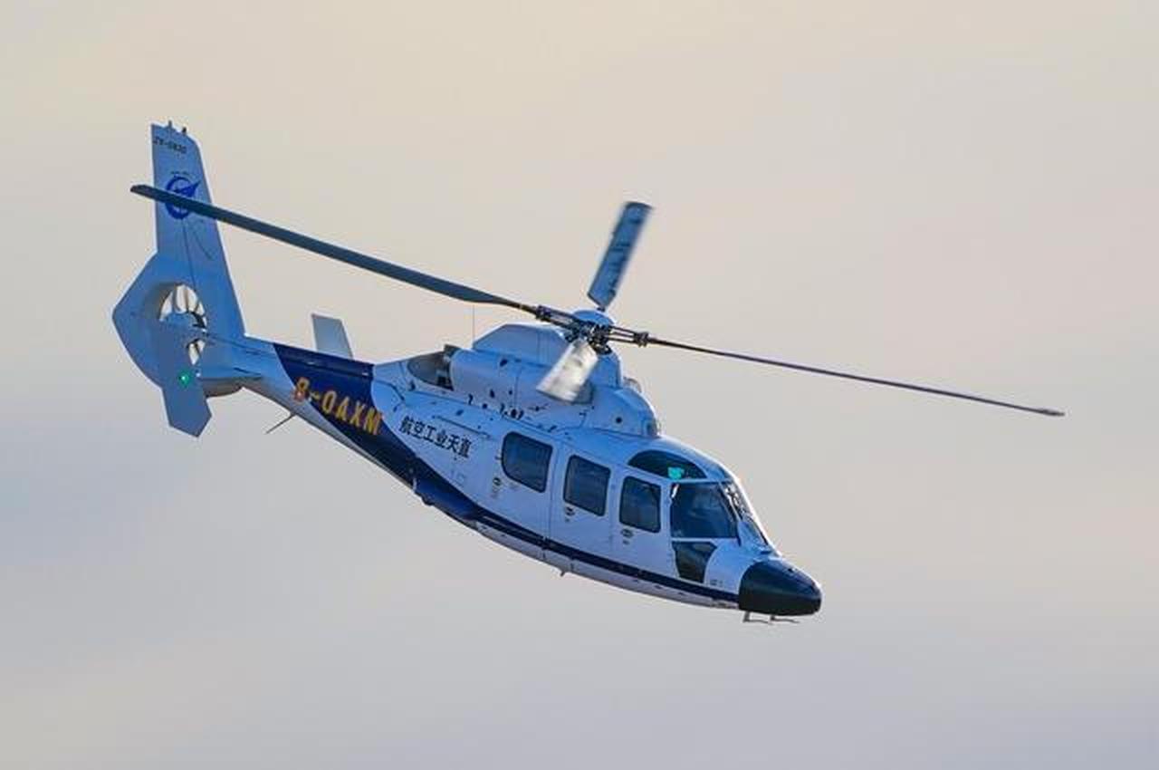 Civilian-use helicopter AC332, accessed on May 17, 2025. (Photo via Global Times)