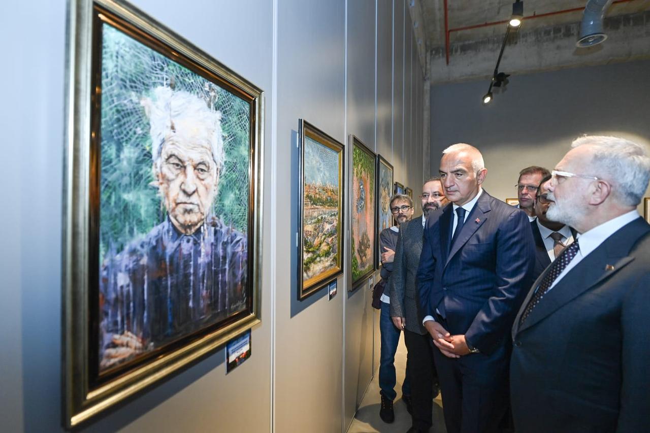 Minister of Culture and Tourism Mehmet Nuri Ersoy visits the new Manisa Museum with the accompanying delegation as part of the second stop of the Türkiye Culture Route Festival in Manisa, Türkiye, May 17, 2025. (Photo via Ministry of Culture and Tourism)