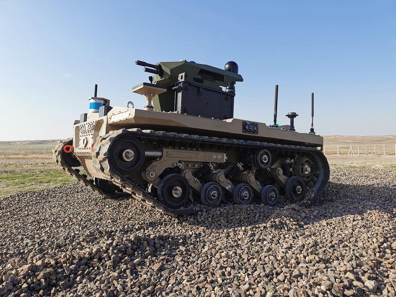 BARKAN, Havelsans medium-class first level unmanned autonomous land vehicle, which entered the inventory in 2023, will be mass-produced with the decision of the Presidency of Defense Industries (SSB) on 17 May, 2025. (AA Photo)