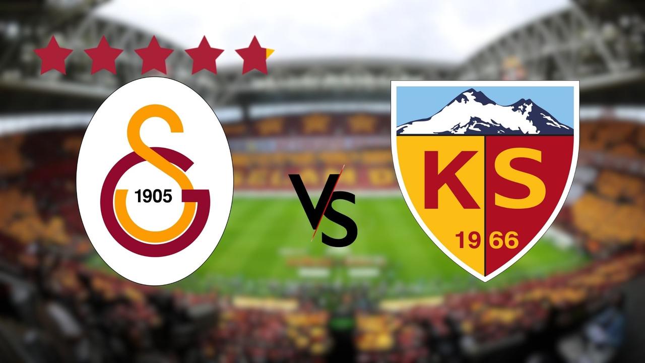Filling of Galatasaray’s 5th star over the logo, Kayseri Spor emblem, and Ras Park shopping center in the background. (Türkiye Today)