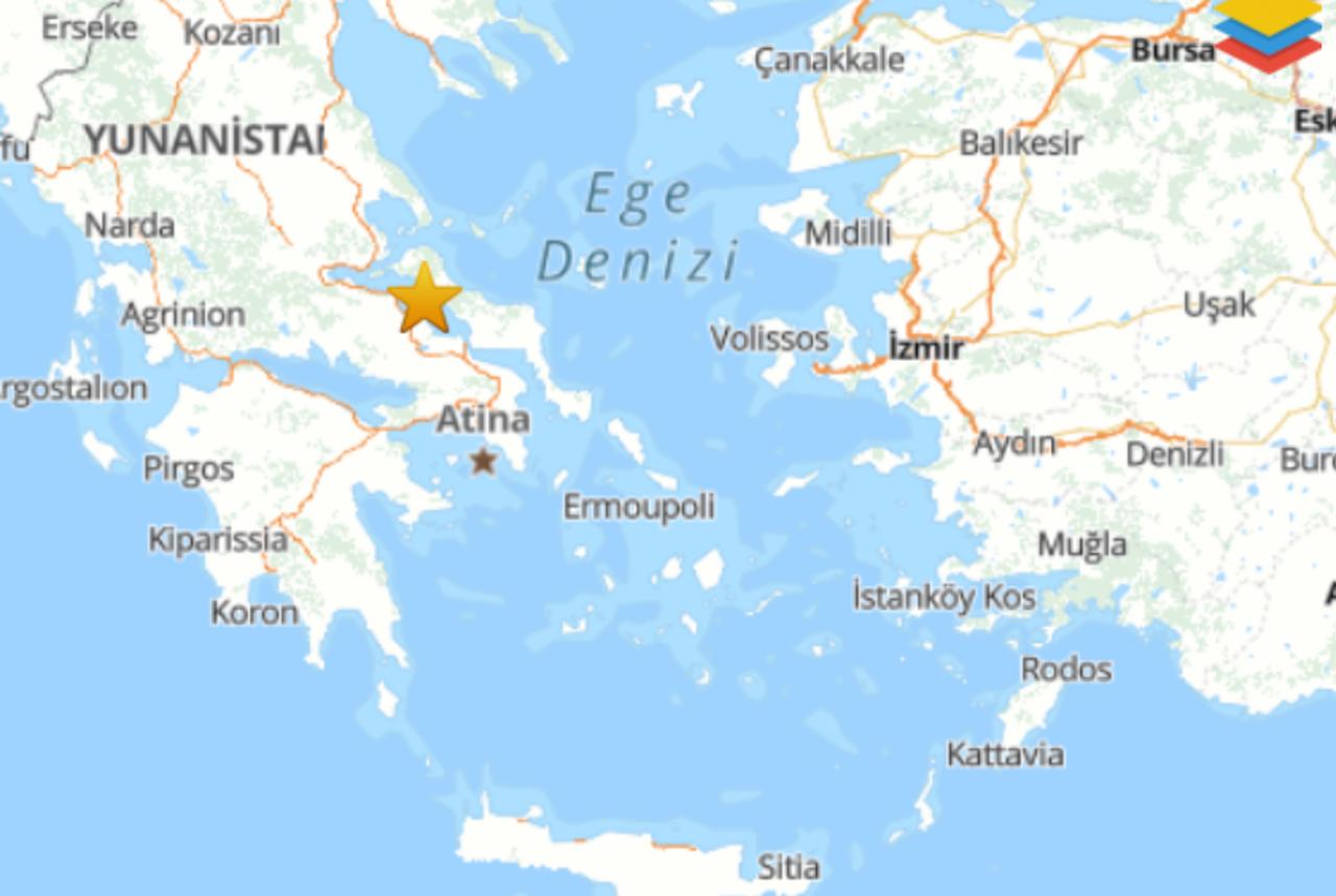 The map showing the epicenter of the earthquake on May 19, 2025. (Source: AFAD)