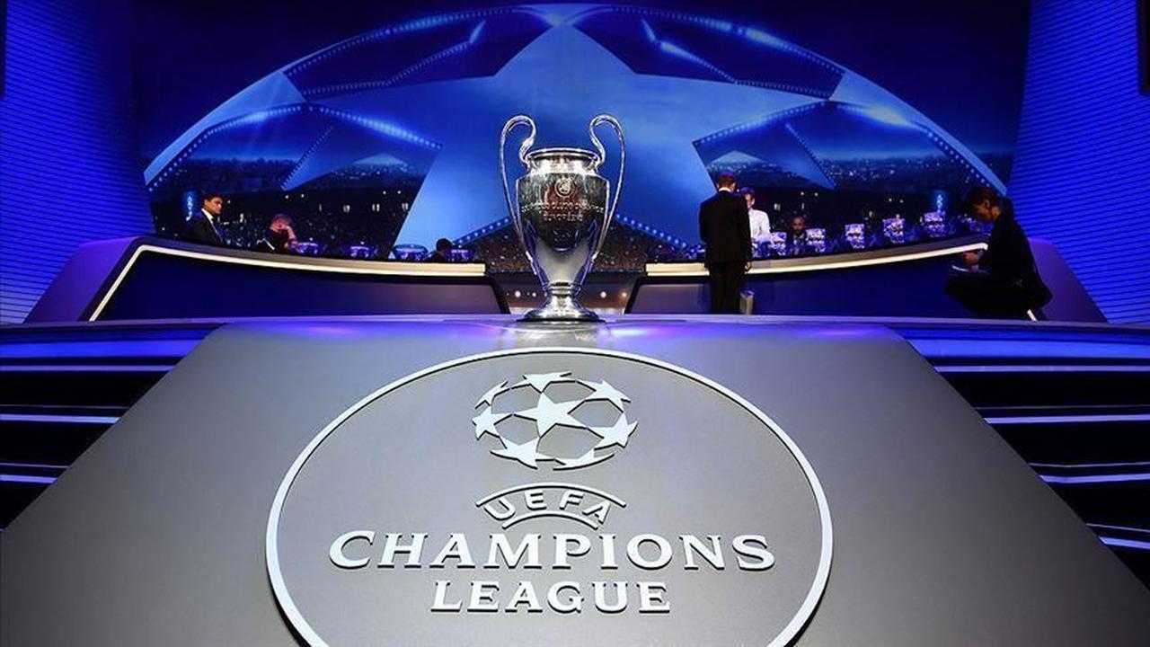 UEFA Champions League trophy displayed during the group stage draw ceremony, accessed on May 19, 2025. (AA Photo)