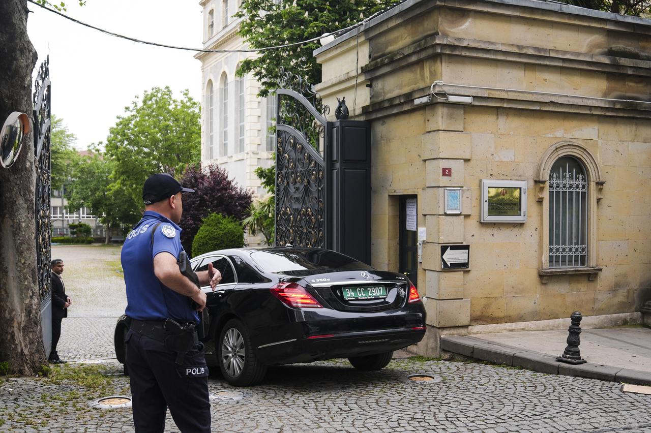 ISTANBUL, TURKIYE - MAY 16: Delegations arrive at the Consulate General of Iran ahead of nuclear talks between Iran and European countries in Istanbul, Turkiye on May 16, 2025. ( Beyza Cömert - Anadolu Agency )