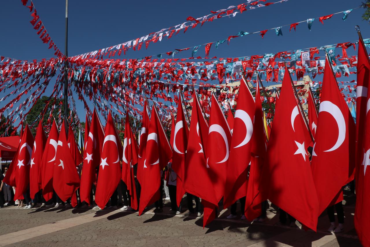 People in Gaziantep celebrates May 19th Commemoration of Ataturk, Youth and Sports Day with various activities on 19 May, 2025. (AA Photo)