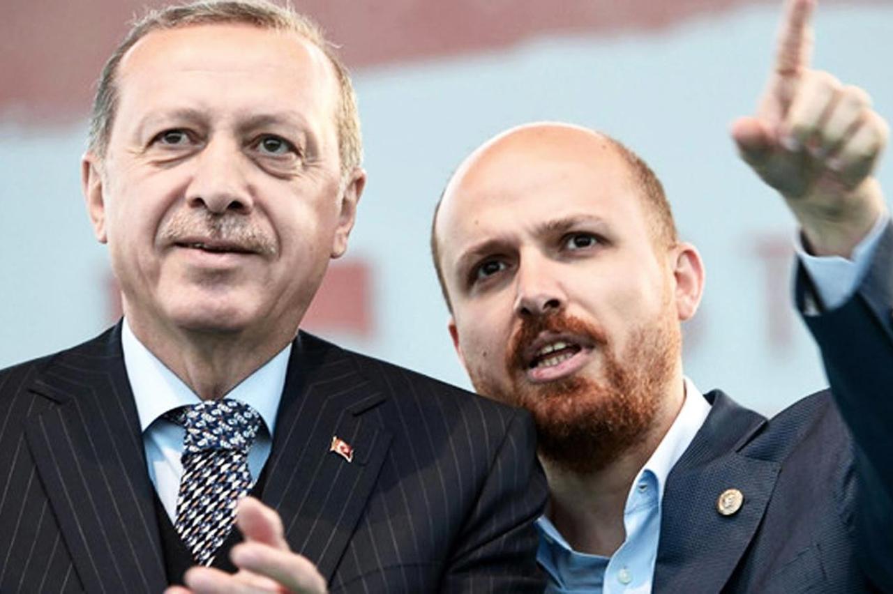 President Recep Tayyip Erdogan and his son Bilal Erdogan. (AA Photo)