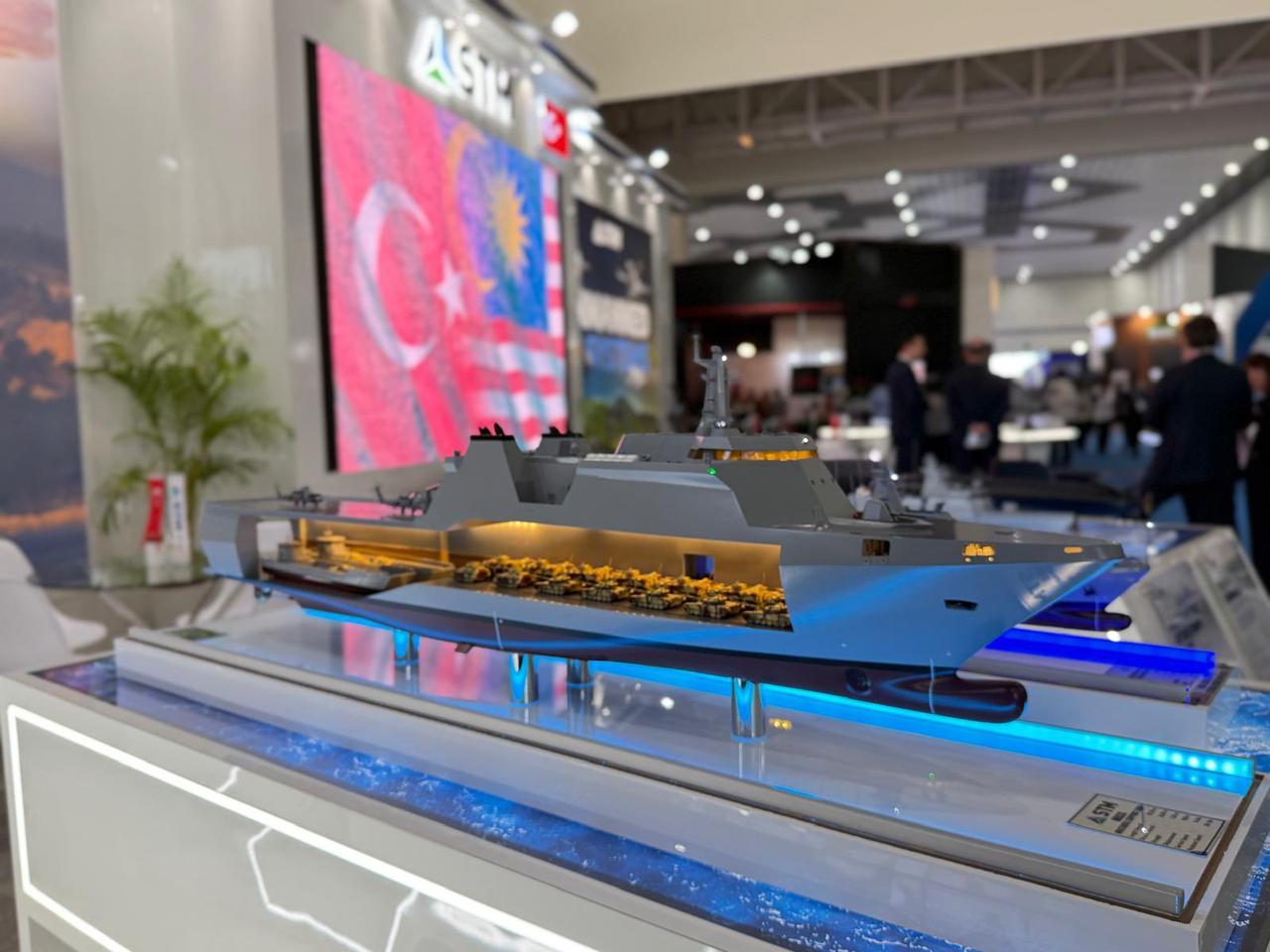 Turkish STM unveils new multi-role support ship at LIMA 2025 exhibition