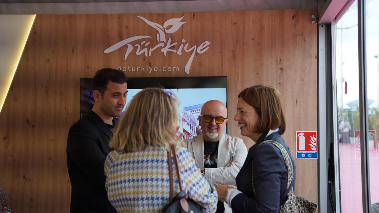 Supported by the Directorate General of Cinema of the Ministry of Culture and Tourism, the Turkish film industry came together with industry representatives from around the world at an event organized as part of the Cannes Film Festival, 19 May 2025. (AA Photo)