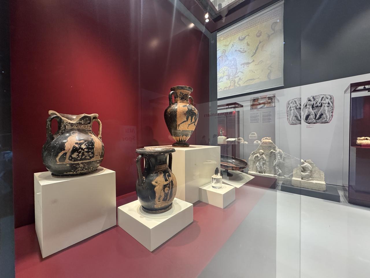 “The Story of Sports in Anatolia” exhibition, held as part of the 102nd anniversary of the Republic, in Antalya, Türkiye, May 21, 2025. (AA Photo)