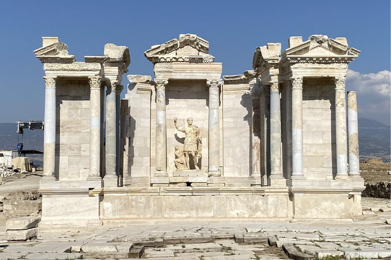 A view from the ancient city of Laodicea, in Denizli, Türkiye, May 21, 2025. (Photo via Pamukkale University)