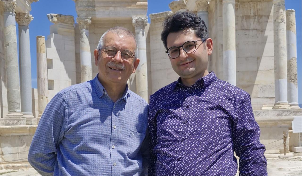 Türkiye daily's Culture & Arts Chief Murat Oztekin with Professor Celal Simsek, May 21, 2025. (Photo via Türkiye daily)