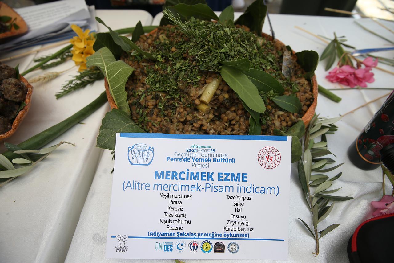 Under a project led by Adiyaman University, a nearly 1,800-year-old lentil puree from the Roman period was recreated based on archaeological excavation data, Adiyaman, Türkiye, May 22, 2025. (AA Photo)