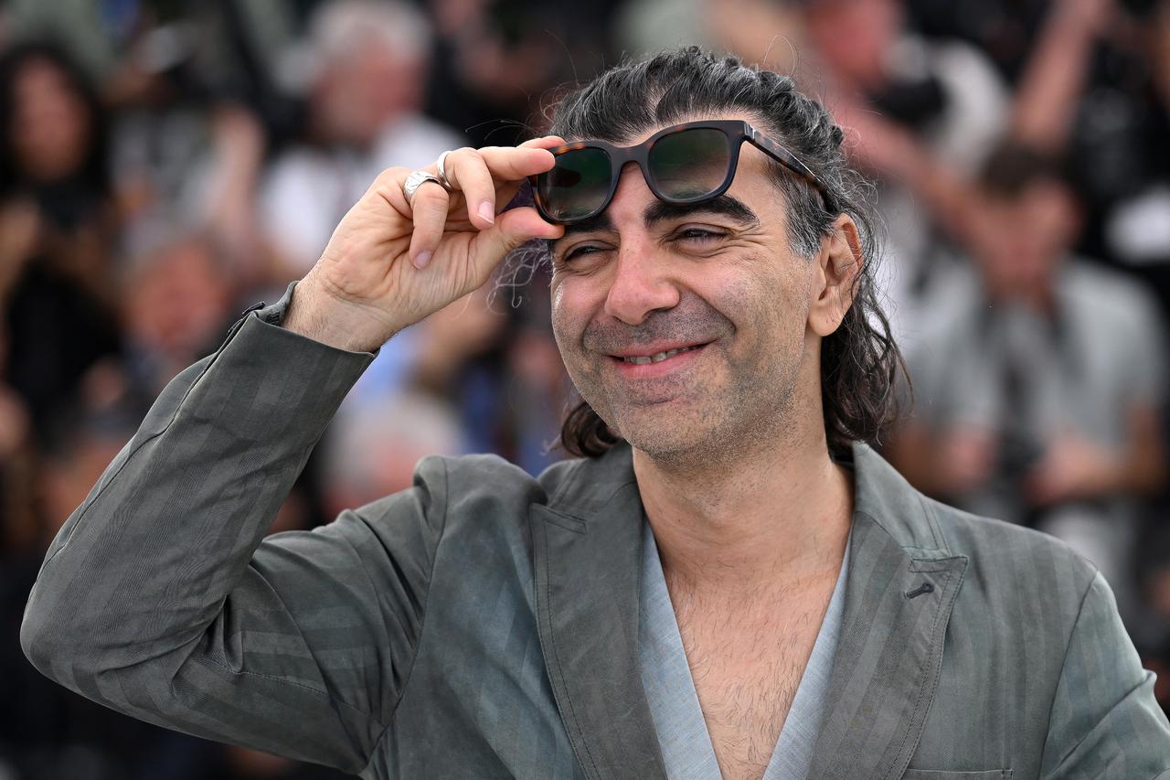 Turkish-German director and screenwriter Fatih Akin poses during a photocall for the film  Amrum  at the 78th edition of the Cannes Film Festival in Cannes, southern France, on May 16, 2025. (AFP Photo)