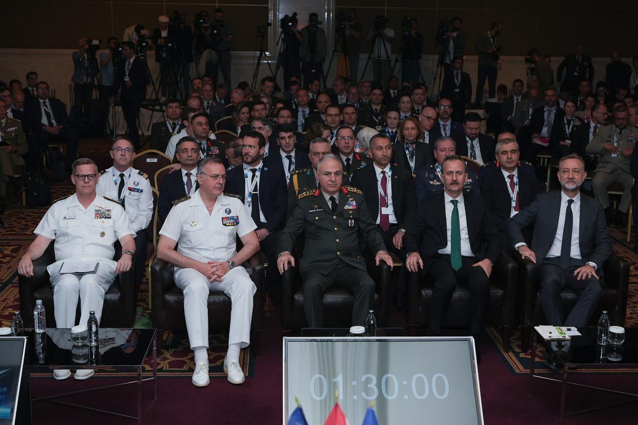 ANKARA, TURKIYE - MAY 21: Officials attend the NATO Allied Command Transformations annual NATO Multimedia Operations Conference, held with the theme  Exploring the Future of Warfare: The Role of Multimedia Operations in Shaping the Theater of Operations  in Ankara, Turkiye on May 21, 2025. ( Ahmet Serdar Eser - Anadolu Agency )