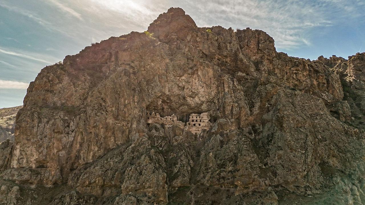An aerial view of the Alicin Monastery in Ankara, Türkiye, May 23, 2025. (IHA Photo)