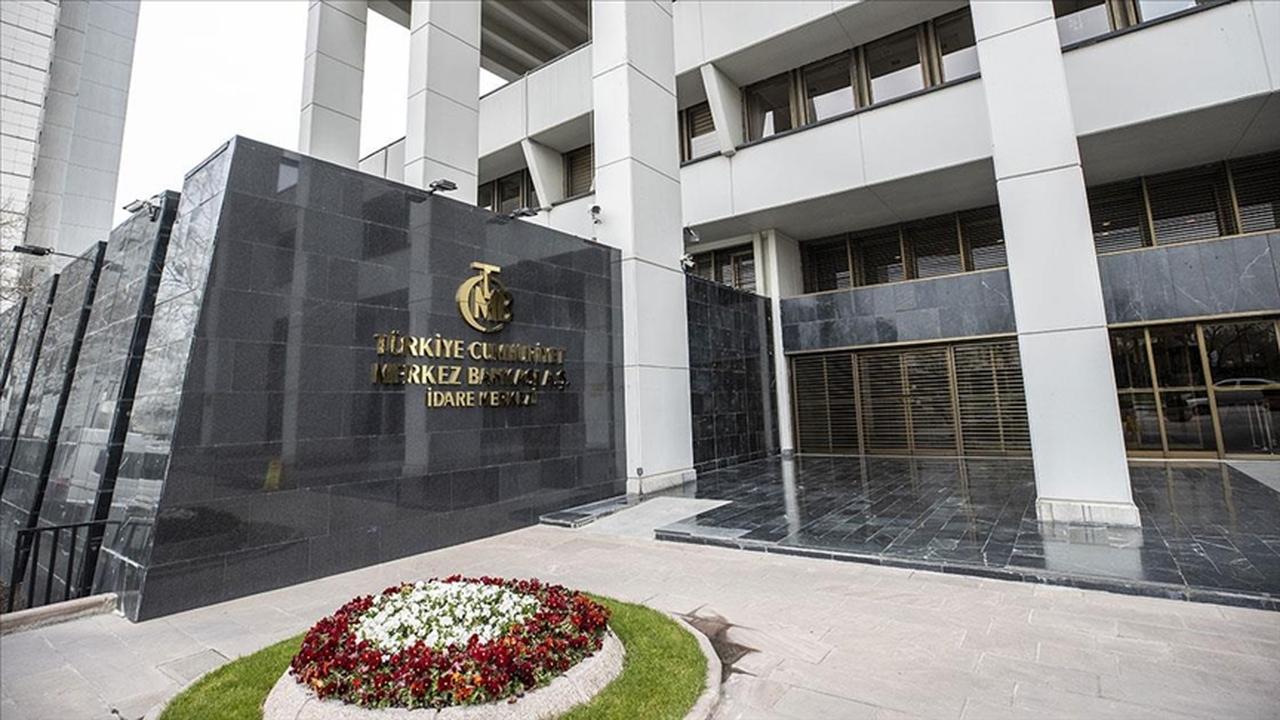 Entrance of the Central Bank of the Republic of Türkiye (CBRT) headquarters in Ankara, Türkiye, on May 23, 2025. (AA Photo)