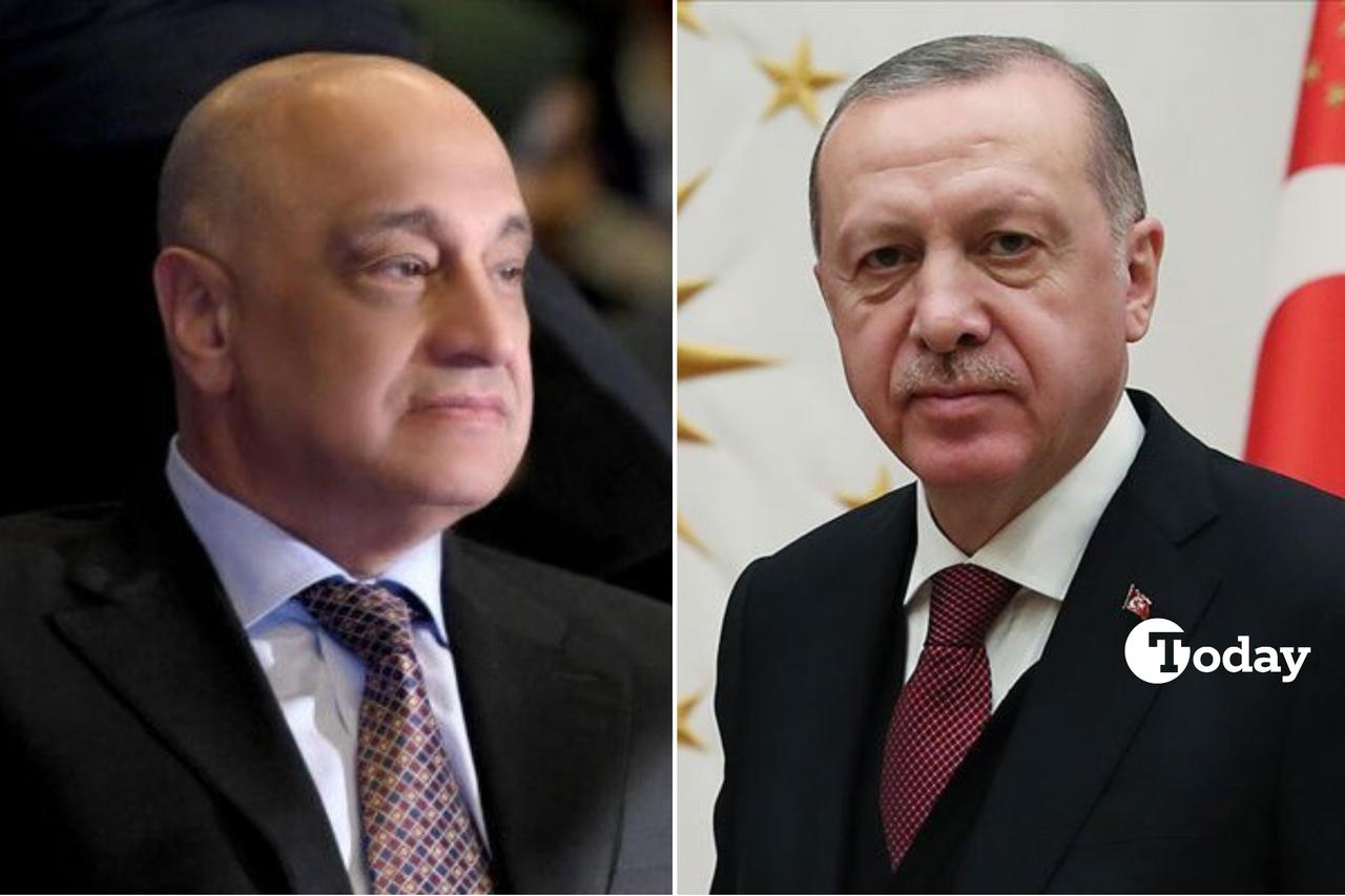 Photo combination shows side-by-side portraits of Saad Al Janabi (left), chairman of Al Janabi Group, and Turkish President Recep Tayyip Erdogan (right), created on May 24, 2025. (Collage by Türkiye Today)