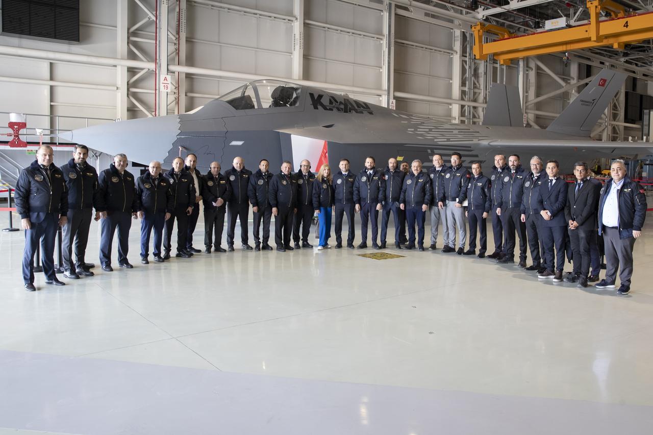 Mehmet Demiroglu, General Manager of Turkish Aerospace Industries Inc. (TAI), met with members of the press at TAIs Kahramankazan Facilities and explained the companys current position and its projections for the next 10 years on 24 May, 2025. (AA Photo)