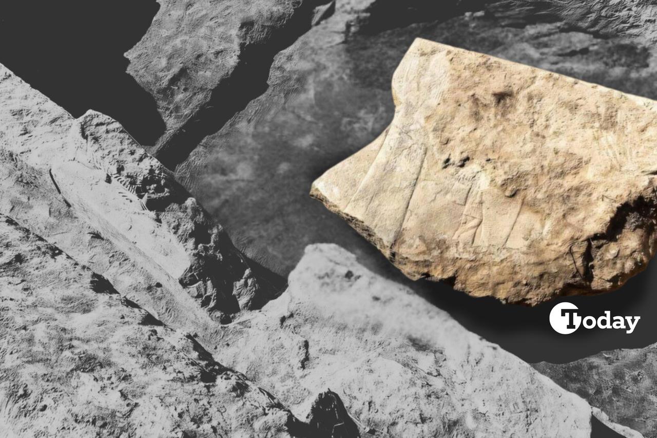 A monumental relief dating back to the 7th century B.C. has been uncovered in the ancient city of Nineveh, located in modern-day Mosul in northern Iraq. (Photo via Aaron Werner Schmitt)