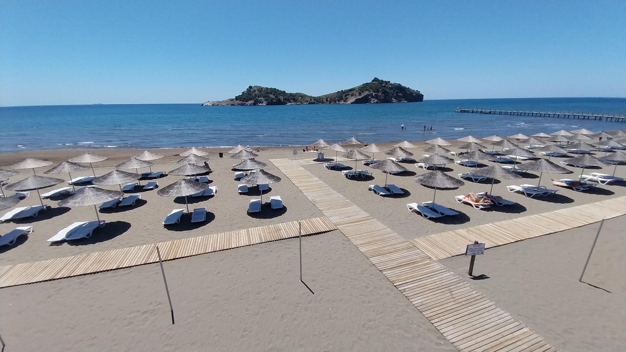 Sarigerme’s SARCED Beach in Ortaca, Mugla, Türkiye, May 25, 2025. (AA Photo)
