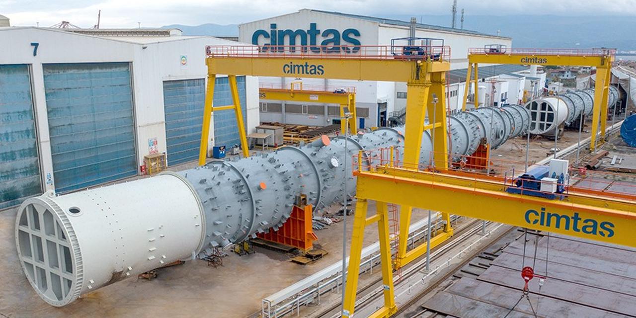 Large-scale industrial components under assembly at Cimtas’s fabrication yard in Türkiye, accessed on May 26, 2025. (Photo via cimtas.com)