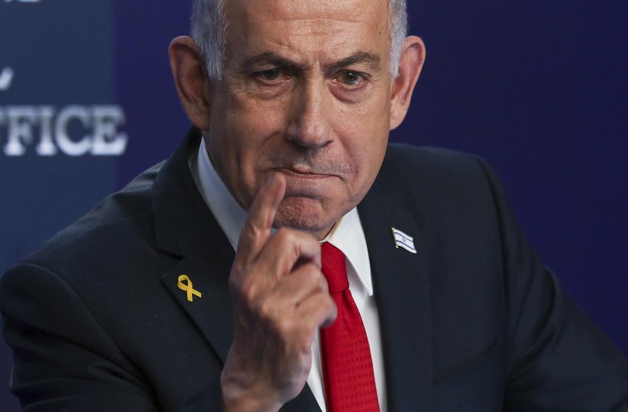 Israeli Prime Minister Benjamin Netanyahu speaks during a press conference in Jerusalem on May 21, 2025. (AFP Photo)
