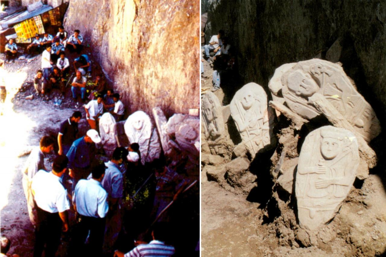 In 1998, balbals found by chance in the city center of Hakkari, Türkiye. (Photo via Turkish Historical Society)