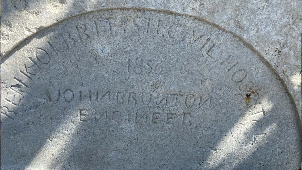 The stone of the historic fountain, which belongs to the world