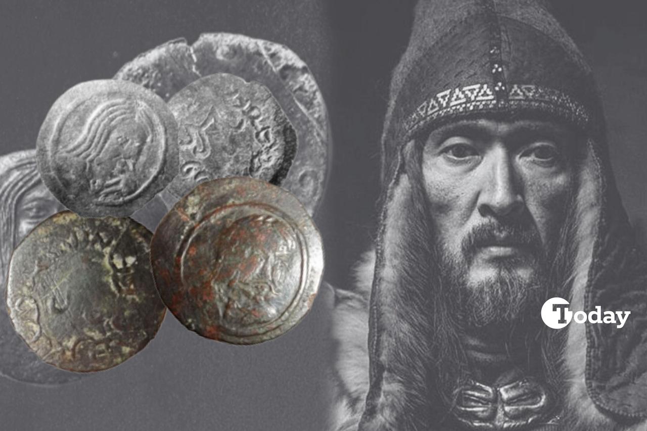 The obverse of the coins typically features a depiction of a ruler with long hair, a thin mustache, a broad face, slightly slanted eyes, and no beard, looking slightly to the right. The reverse side bears a tamga (tribal symbol) surrounded by the inscription: “Coin struck by the order of the Turk-Kagan.” (Photos via Professor Gaybulla Boboyorov)