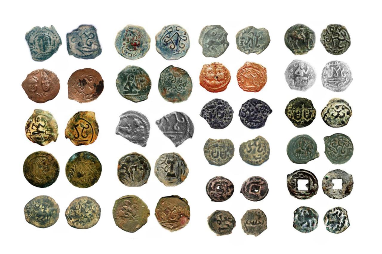 Genuine coins of the Western Gokturk Khaganate. (Photos via Professor Gaybulla Boboyorov)