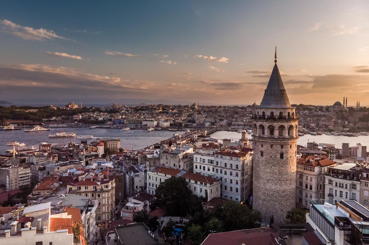 Galata Tower stays open until 23:00 this summer, offering panoramic views of Istanbul under the evening sky as part of Türkiye’s night museum program, Istanbul, Türkiye, accessed May 30, 2025. (AdobeStockPhoto)
