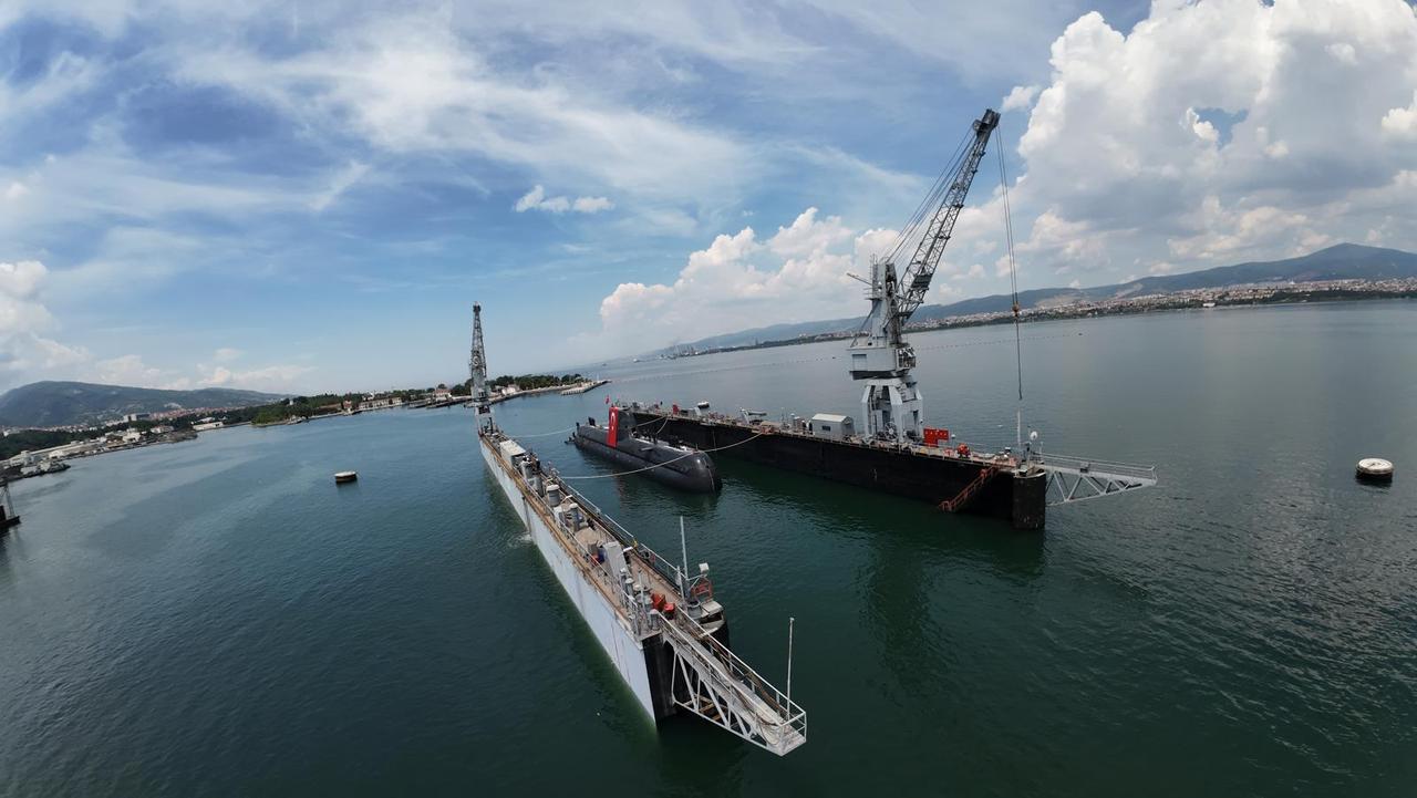 TCG Muratreis, the third submarine in the Reis-class on May 29, 2025. (Photo via X/@tcsavunma)