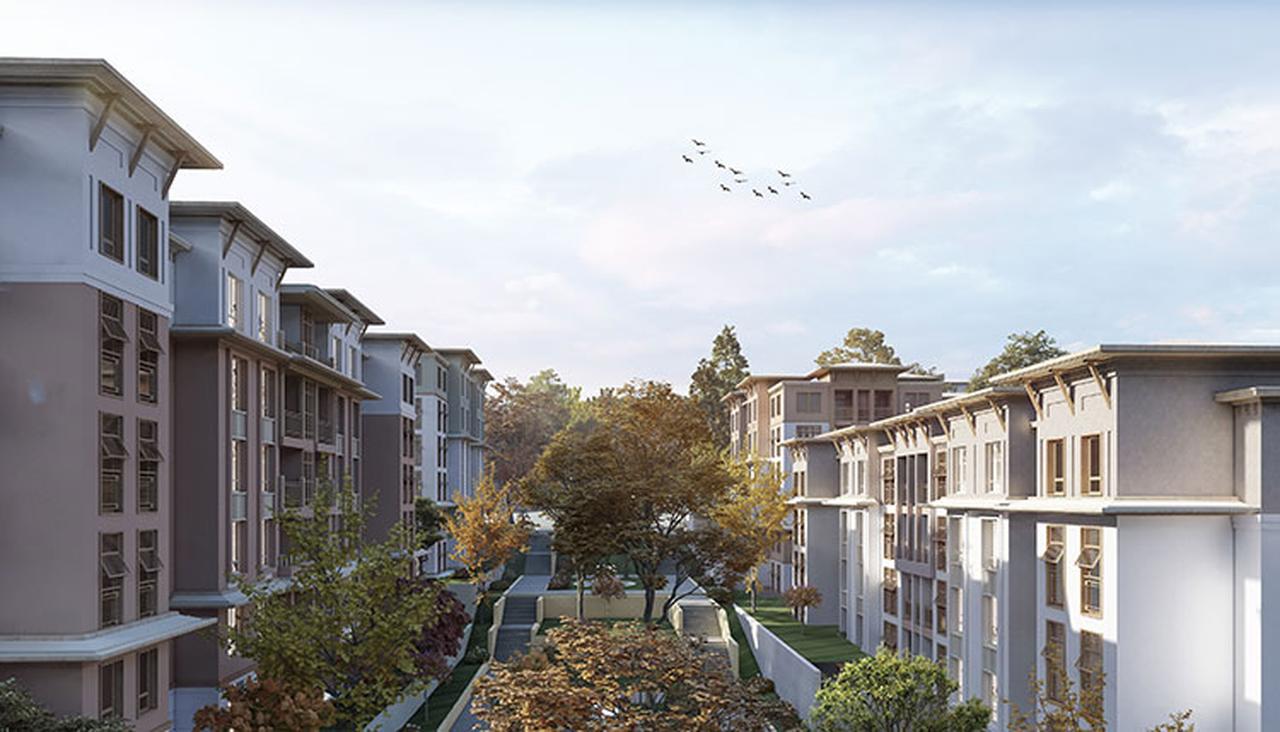 Residential buildings developed by Türkiye’s Emlak Konut in Istanbul, Türkiye, accessed on May 30, 2025. (AA Photo)