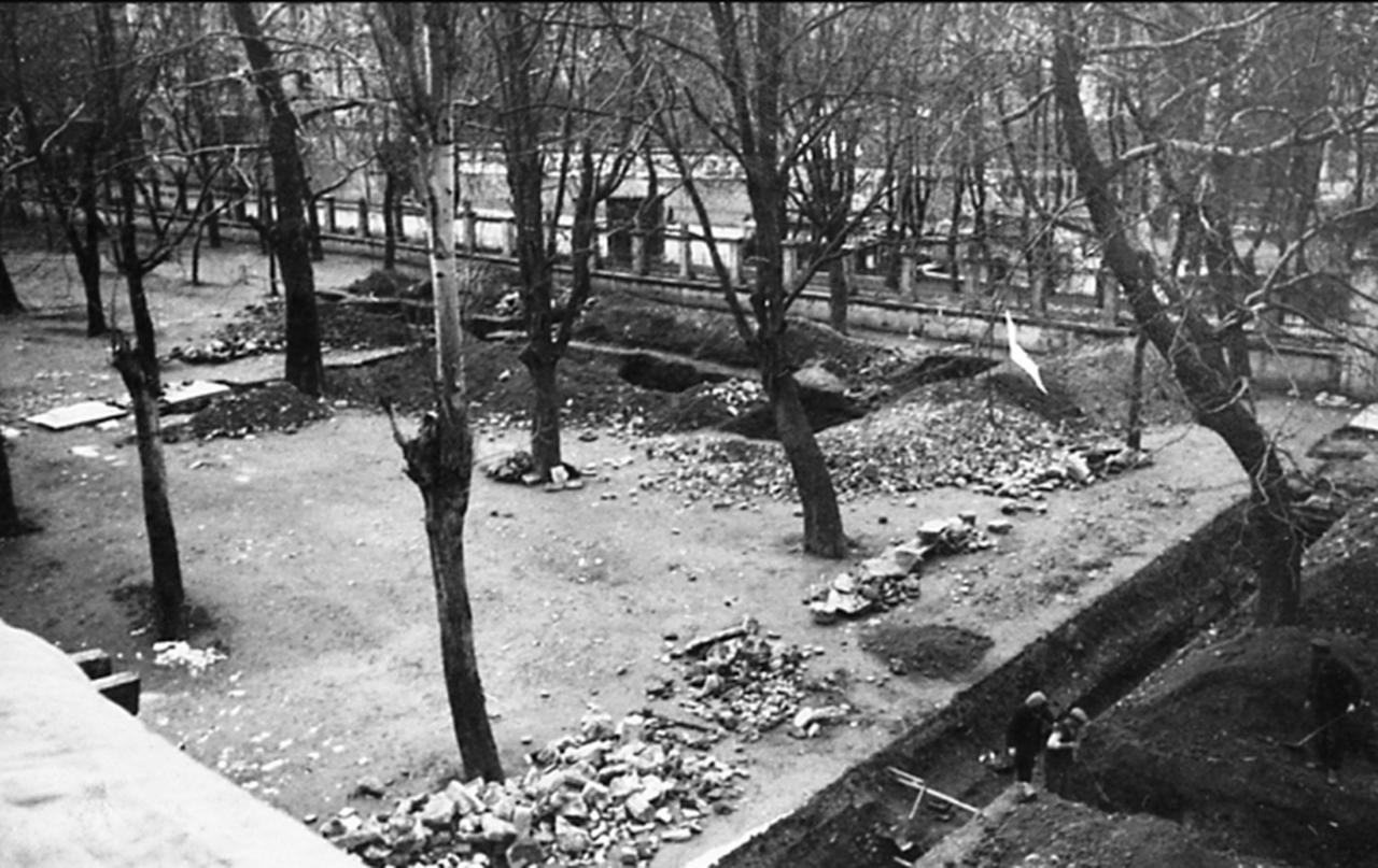 Second stage excavations of the ancient atrium, Istanbul, Türkiye. (Photo via German Archaeological Institute Archives)